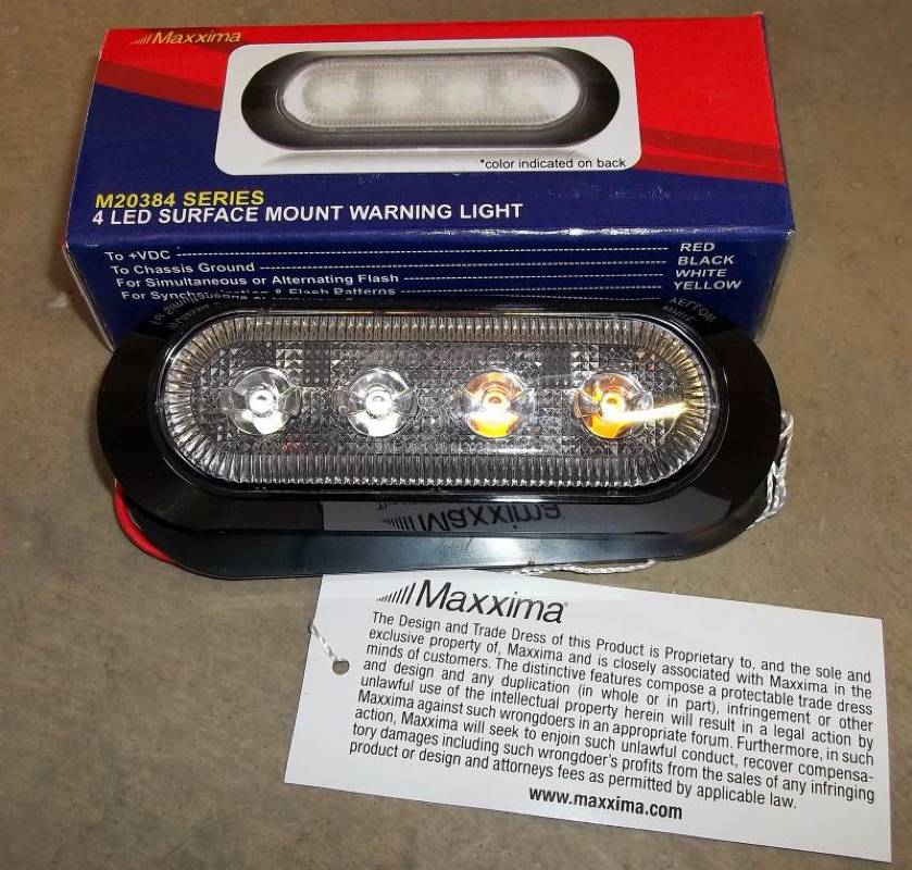 LED STROBE LIGHT-AMBER
