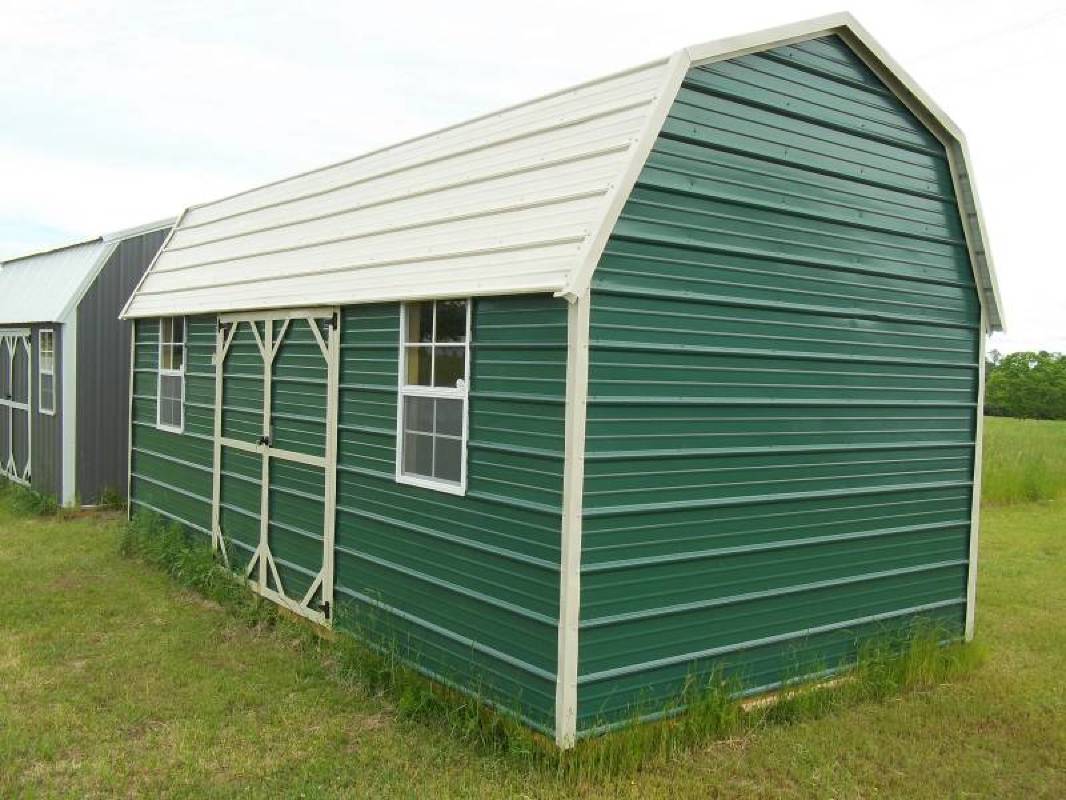 METAL SIDE LOFTED BARN-10'X20'