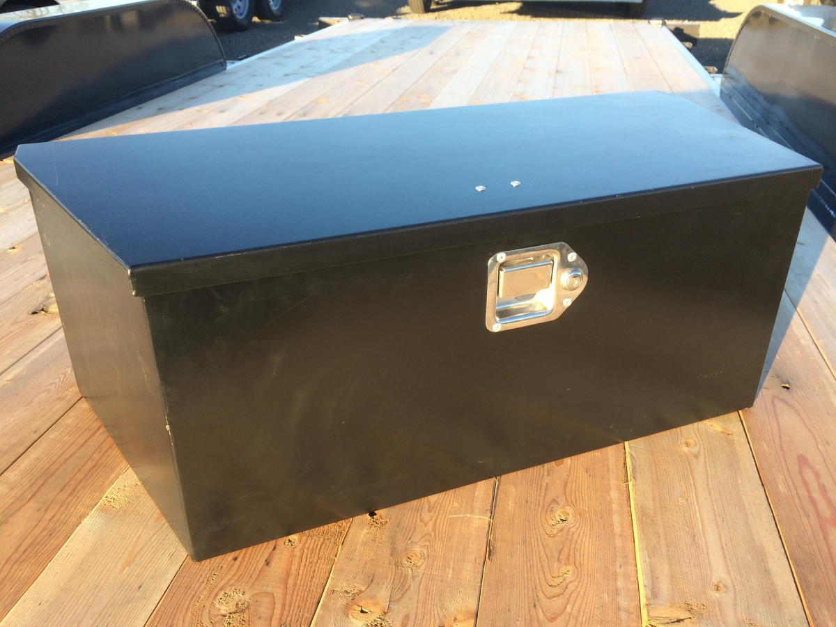 Black Locking Steel Tongue Box