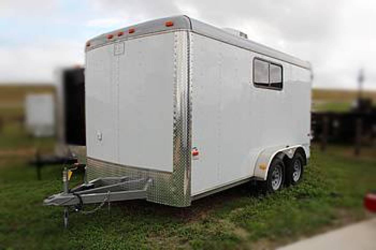 7x14 Tandem Axle Cargo Craft, Oil Field Cool Down Trailer